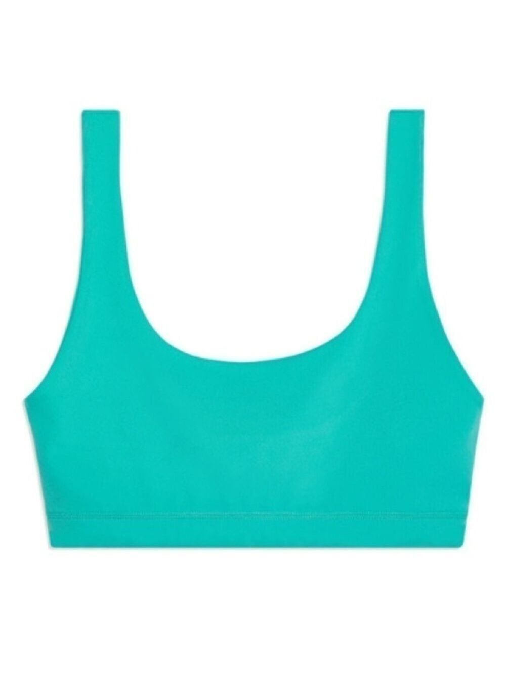 We Wore What Scoop Bra Top in Tile Green